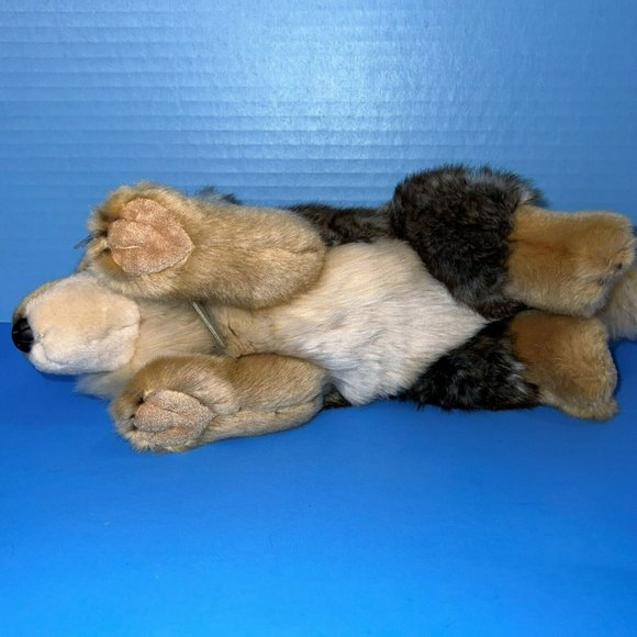 Miyoni By Aurora World Wolf Dog 11" Plush Gray Brown Stuffed Animal w/ Tag 26264 - Picture 8 of 11